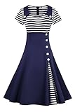2017 Damen 50er Jahre Retro Kleid Swing...