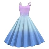 Rockabilly Kleider Damen Festlich Hohe Taille...