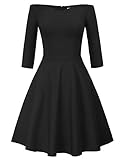 Swing Kleid schwarz Retro Kleider 50er Jahre...