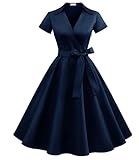 Timormode Cocktailkleid Damen Rockabilly Kleider...