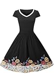 AXOE Damen Rockabilly Kleider Elegant Vintage 50er...