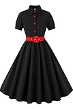 AXOE Damen Rockabilly Kleid 50er Jahre Vintage...