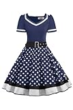 AXOE Damen 50er Jahre Kleider Rockabilly Vintage...