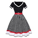 Rockabilly Kleider Petticoat Kleid 50er Jahre Mode...