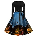 LILIHOT Halloween Kostüm Damen Cocktailkleid...