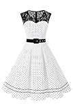 AXOE Damen Rockabilly Kleid 50er Jahre Outfit...