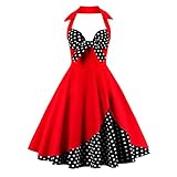 IWEMEK Damen Halter Vintage 1950er Rockabilly...