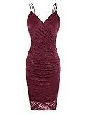 GRACE KARIN Kleid Elegante Kleider Spitzenkleid...