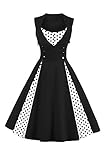 Axoe Damen 50er Jahre Cocktailkleid Rockabilly...