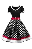 AXOE Damen 50er Jahre Kleider Rockabilly Petticoat...