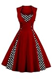 Axoe Damen 50er Jahre Cocktailkleid Rockabilly...