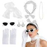YUEIODDKL Rockabilly Accessoires Damen 50er Jahre...
