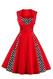 Axoe Damen 50er Jahre Cocktailkleid Rockabilly...