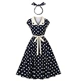 Odizli Rockabilly Kleider Damen Elegant Vintage...