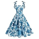 Odizli Rockabilly Kleider Damen Elegant Vintage...