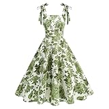 Odizli Rockabilly Kleider Damen Elegant Vintage...