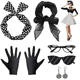 VEGCOO 6 Teiliges Rockabilly Accessoires...