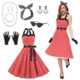 JONRRYIN 50er Jahre Kostüm Damen, 9 Stück...