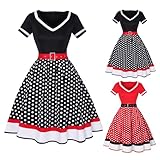 Rockabilly Kleider Damen Große Größen, 50er...