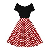 Odizli Rockabilly Kleider Damen Vintage Retro 50er...