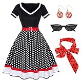 Tutukyle 50er Vintage Rockabilly Kleider Damen...